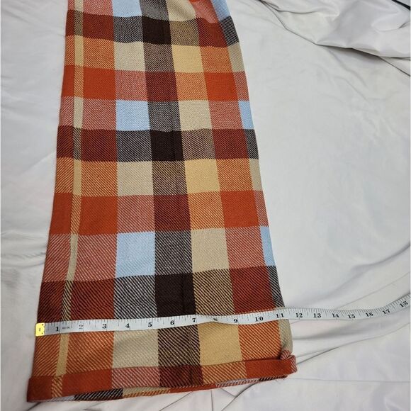 VINTAGE 60s plaid wool wide leg high waist fall trouser pants XS/S - Picture 11 of 11